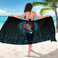 Viking Sarong - Raven Celtic Cyan RLT12 - Wonder Print Shop