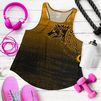 Viking Women's Racerback Tank, Skoll and Hati RLT12 - Wonder Print Shop