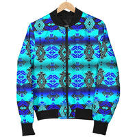 Sovereign Nation Midnight Flat Women's Bomber Jacket LT10 - Wonder Print Shop
