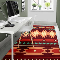 Red Ethnic Pattern Area Rug LT10 - Wonder Print Shop