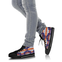 purple-tribal-native-american-high-top-shoes