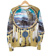 Wolves Dreamcatcher Native American 3D Sweatshirt LT10 - Wonder Print Shop