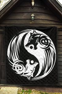 Viking Premium Quilt - Ying Yang Wolf RLT12 - Wonder Print Shop