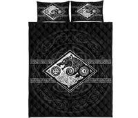 Vikings Quilt Bed Set The Wolves, Skoll and Hati RLT12 - Wonder Print Shop