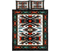 Tribal Color Pattern Native American Design Quilt Bed Set LT10 - Wonder Print Shop