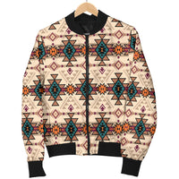 Retro Color Tribal Women's Bomber Jacket LT10 - Wonder Print Shop
