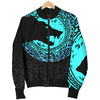 Viking Women's Bomber Jacket - Fenrir Norse Wolf RLT12 - Wonder Print Shop