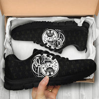 Viking Sneakers, Skoll and Hati Rune Tattoo RLT12 - Wonder Print Shop