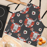 bison-red-rose-native-american-apron