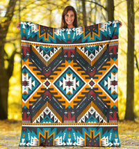 yellow-aztec-geometric-blanket
