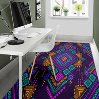 Seamless Multicolored Tribal Area Rug LT10 - Wonder Print Shop