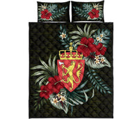 Norway Quilt Bed Set Special Hibiscus RLT12 - Wonder Print Shop