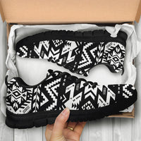 Black Pattern Native American Sneaker LT10 - Wonder Print Shop