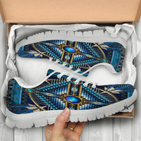 Mandala Blue Native American Sneakers LT10 - Wonder Print Shop