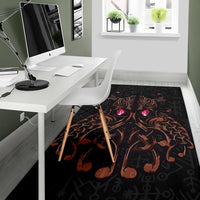 Viking Area Rug, Odin God Furthark Tattoo Special RLT12 - Wonder Print Shop