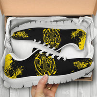 Viking Sneakers, Loki Bound Triskele Rune Gold RLT12 - Wonder Print Shop