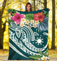 the-philippines-premium-blanket-summer-plumeria-turquoise