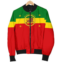Ethiopia Men's Bomber Jacket - Imperial Flag Haile Selassie, with the Lion of Judah - Wonder Print Shop