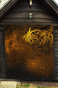 Viking Premium Quilt - Celtic Dragon Tattoo RLT12 - Wonder Print Shop