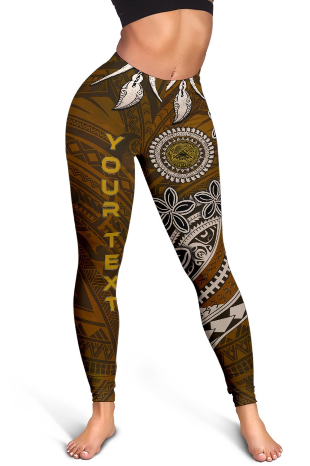 american-samoa-custom-personalised-womens-leggings-polynesian-boar-tusk
