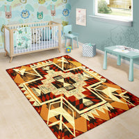 Tribal Yellow Arrow Native American Area Rug LT10 - Wonder Print Shop