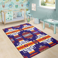 Purple Tribes Pattern Native American Area Rug LT10 - Wonder Print Shop