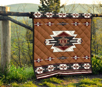 Native Temple Symbol Native American Premium Quilt LT10 - Wonder Print Shop