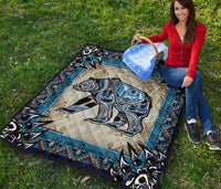 Bear Symbol Native American Premium Quilt LT10 - Wonder Print Shop