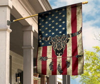 Bison And Arrow Native American Flag Decor LT10 - Wonder Print Shop