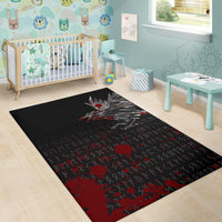 Viking Area Rug The Raven Of Odin Rune Blood RLT12 - Wonder Print Shop