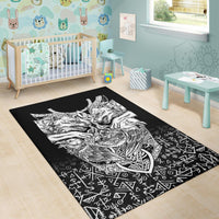 Viking Area Rug Wolf and Raven Special RLT12 - Wonder Print Shop