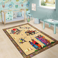 Native Descendants Native American Area Rug LT10 - Wonder Print Shop