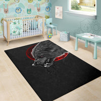Viking Area Rug Wolf and Blood Moon RLT12 - Wonder Print Shop