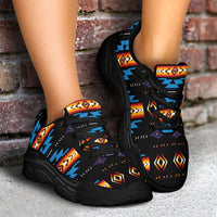 native-american-blue-pattern-chunky-sneakers