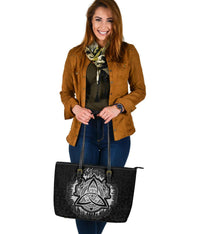 Viking Large Leather Tote Dragon Celtic RLT12 - Wonder Print Shop