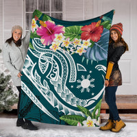 the-philippines-premium-blanket-summer-plumeria-turquoise