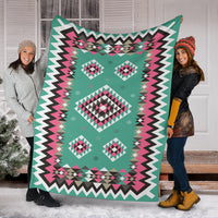 ethnic-geometric-pink-pattern-blanket