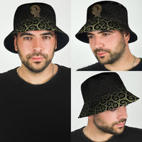 viking-bucket-hat-owl-celtic-on-triskels-background