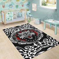 Viking Area Rug, Fenrir Wolf RLT12 - Wonder Print Shop