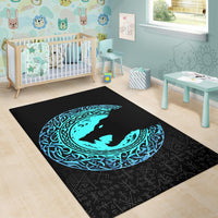 Viking Area Rug Fenrir Norse Wolf RLT12 - Wonder Print Shop