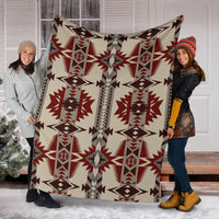 pattern-brow-and-red-premium-blanket