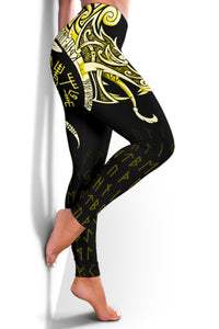 viking-leggings-fenrir-raven-and-vegvisir-tattoo-yellow