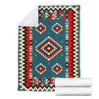 ethnic-geometric-red-pattern-premium-blanket