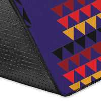 Purple Native Tribes Pattern Native American Area Rug LT10 - Wonder Print Shop