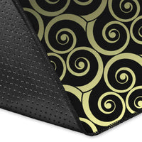 Viking Area Rug Owl Celtic On Triskels Background RLT12 - Wonder Print Shop