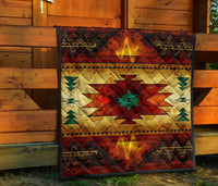 Southwest Brown Symbol Native American Premium Quilt LT10 - Wonder Print Shop