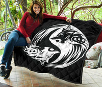 Viking Premium Quilt - Ying Yang Wolf RLT12 - Wonder Print Shop