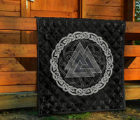 Viking Triple Horn Odin Premium Quilt RLT12 - Wonder Print Shop