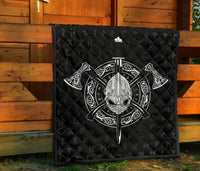 Viking Helmet Crossed Premium Quilt RLT12 - Wonder Print Shop