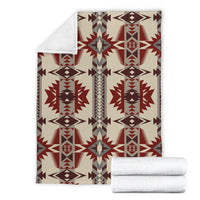pattern-brow-and-red-premium-blanket